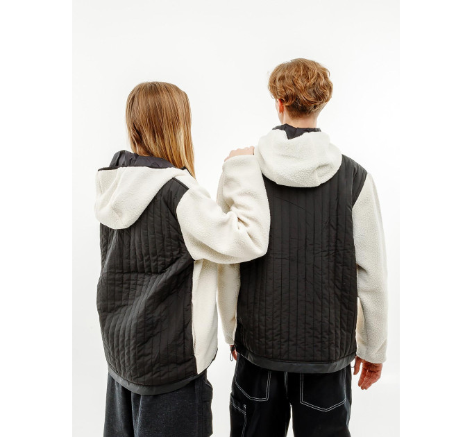 Толстовка унісекс Rains Tops Біло-чорний 2XS/XS (7d1853-OffWhite 2XS/XS)