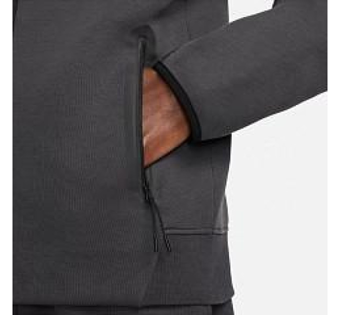 Чоловіча Толстовка Nike M NK TCH FLC FZ WR HOODIE Чорний M (7dFB7921-060 M)