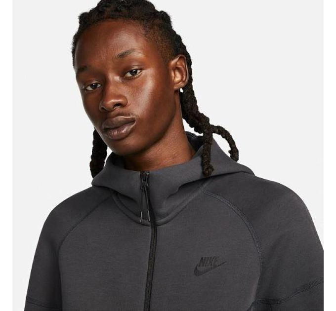 Чоловіча Толстовка Nike M NK TCH FLC FZ WR HOODIE Чорний M (7dFB7921-060 M)