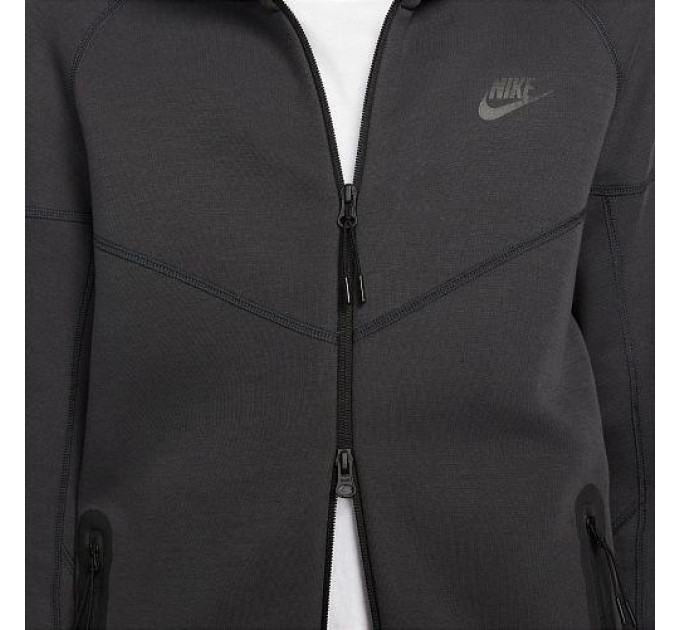 Чоловіча Толстовка Nike M NK TCH FLC FZ WR HOODIE Чорний M (7dFB7921-060 M)