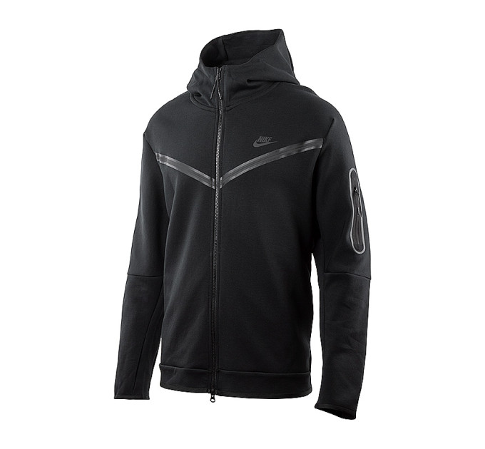 Чоловіча Толстовка Nike M NSW TCH FLC HOODIE FZ WR Чорний 2XL (CU4489-010 2XL)