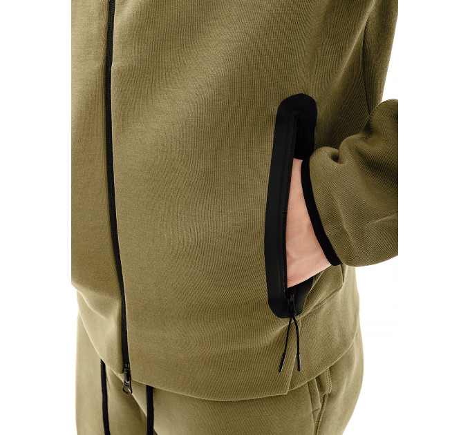 Чоловіча Толстовка Nike M NK TCH FLC FZ WR HOODIE Хакі XL (7dFB7921-222 XL)