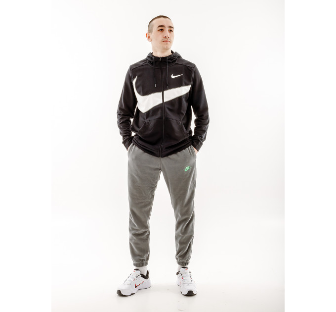 Чоловіча Толстовка Nike DF FLC HD FZ ENERG Чорний 2XL (7dFB8575-010 2XL)