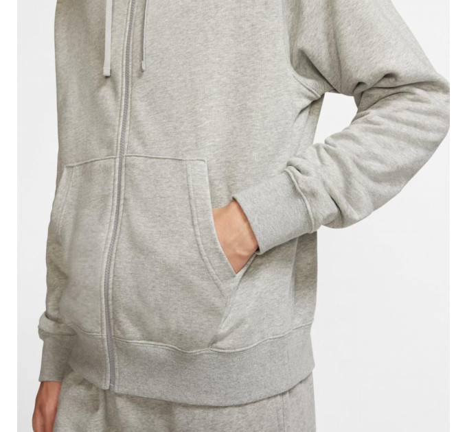 Чоловіча Толстовка Nike M NSW CLUB HOODIE FZ FT Сірий XXL (7dBV2648-063 XXL)