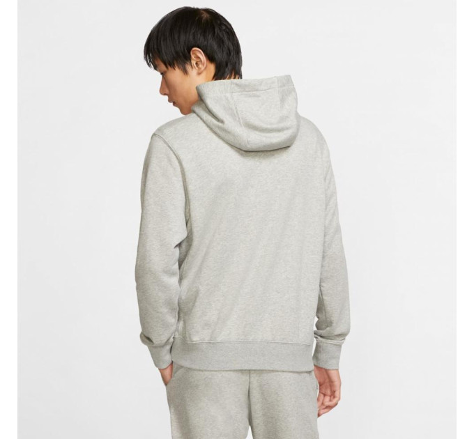 Чоловіча Толстовка Nike M NSW CLUB HOODIE FZ FT Сірий XXL (7dBV2648-063 XXL)