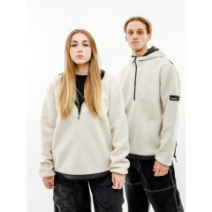 Толстовка унісекс Rains Tops Біло-чорний S/M (7d1853-OffWhite S/M)