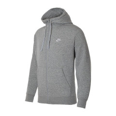 Чоловіча Толстовка Nike M NSW CLUB HOODIE FZ BB Сірий 2XL (BV2645-063 2XL)