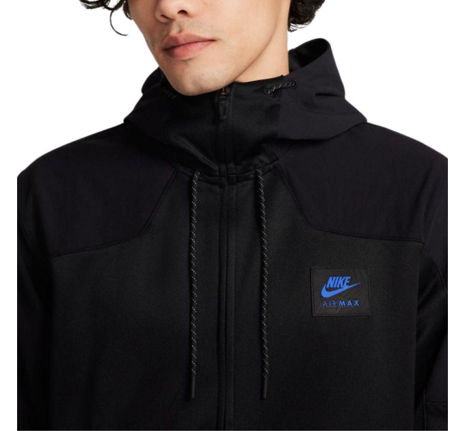Чоловіча Толстовка Nike M AIR MAX PK FZ HOODIE Чорний XL (7dFV5443-010 XL)