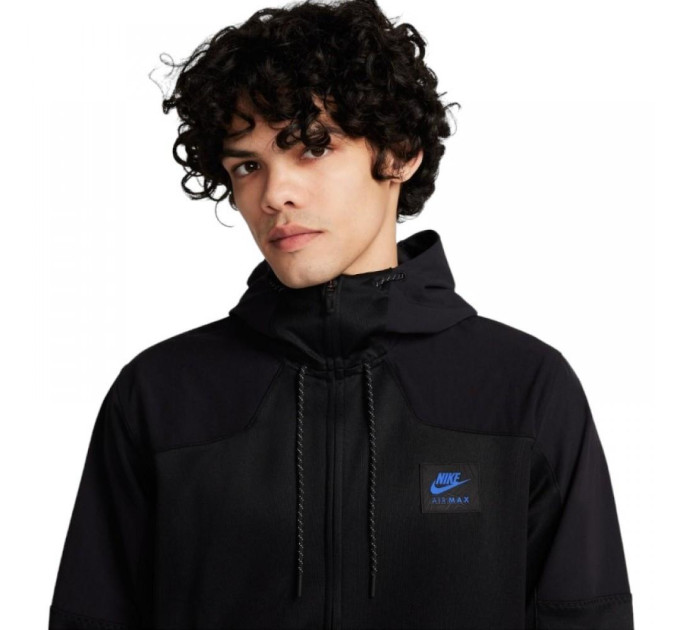 Чоловіча Толстовка Nike M AIR MAX PK FZ HOODIE Чорний XL (7dFV5443-010 XL)