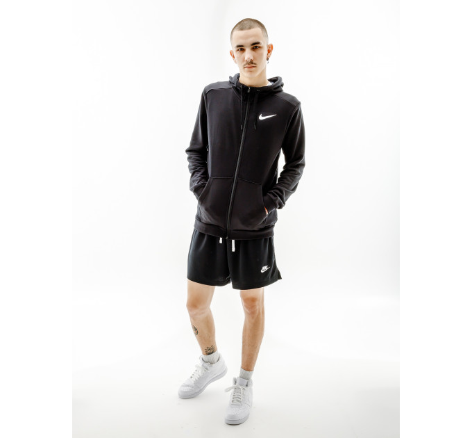 Чоловіча Толстовка Nike M NK DRY HOODIE FZ FLEECE Чорний XL (7dCJ4317-010 XL)