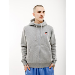 Чоловіча Толстовка Nike CLUB DT HOODIE FZ BB Сірий 2XL (7dDQ8384-064 2XL)