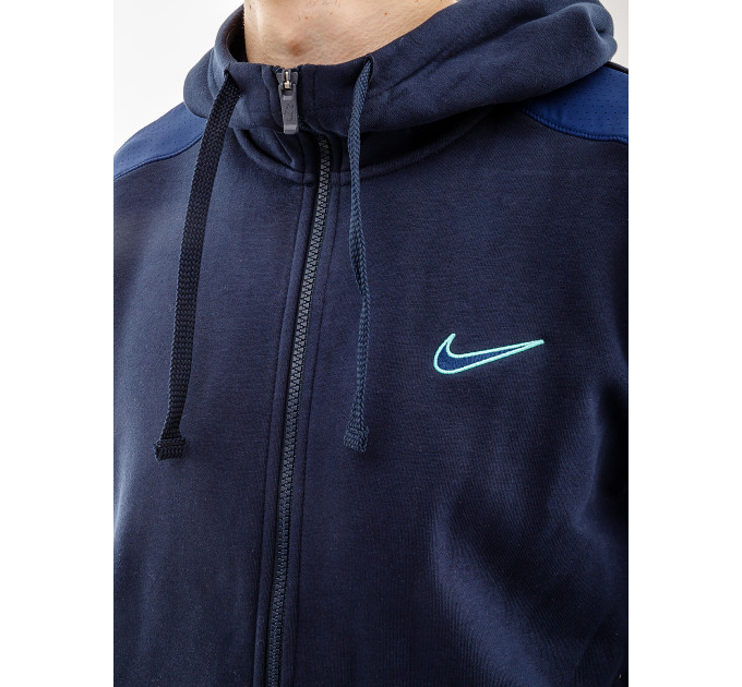 Чоловіча Толстовка Nike SP FLC FZ HOODIE BB Синій L (7dFQ8819-475 L)