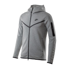 Чоловіча Толстовка Nike M NSW TCH FLC HOODIE FZ WR Сірий 2XL (CU4489-063 2XL)