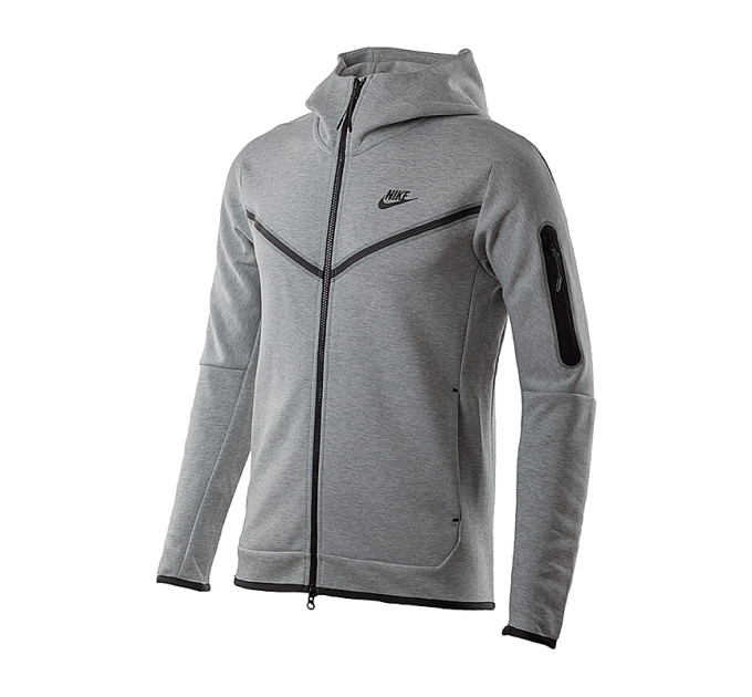 Чоловіча Толстовка Nike M NSW TCH FLC HOODIE FZ WR Сірий 2XL (CU4489-063 2XL)