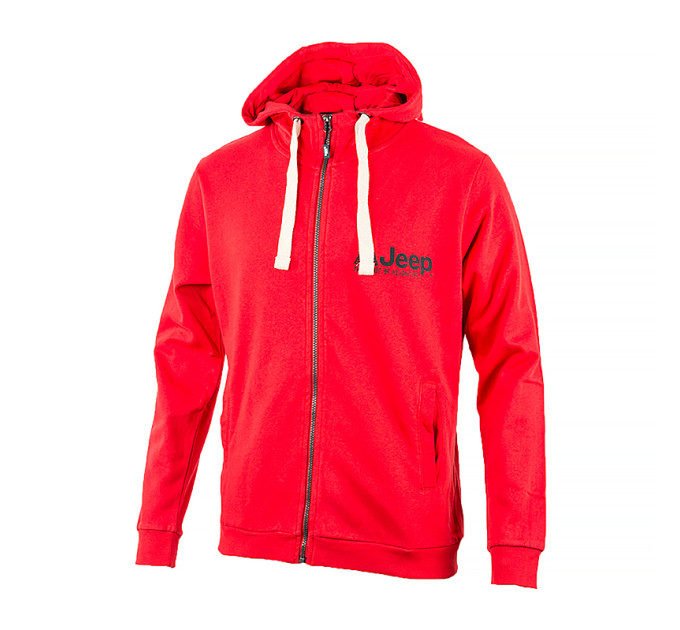 Чоловіча Толстовка JEEP HOODED SWEATSHIRT FULL ZIP The spirit of Adventure Червоний L (O102570-R699 L)