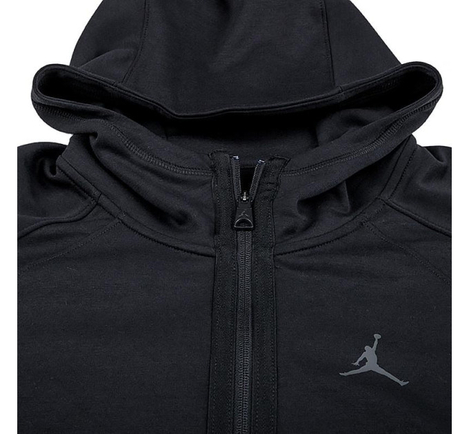 Чоловіча Толстовка JORDAN M J DF SPRT STMT AIR FLC FZ Чорний S (7dDV9783-010 S)