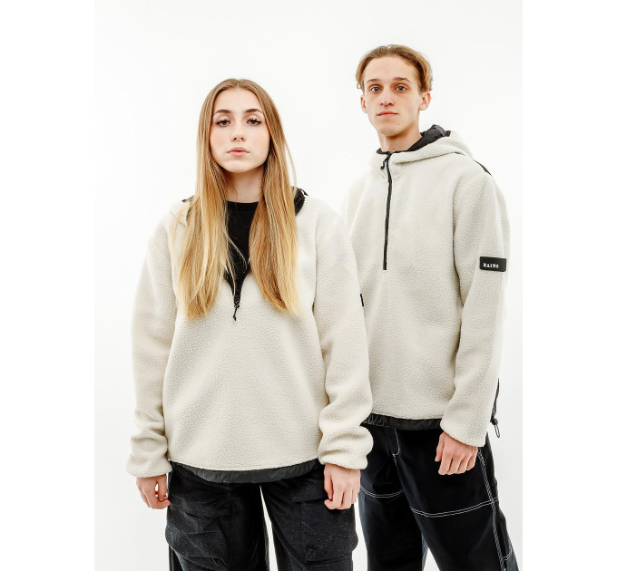 Толстовка унісекс Rains Tops Біло-чорний XS/S (7d1853-OffWhite XS/S) Толстовка унісекс Rains Tops Біло-чорний XS/S (7d1853-OffWhite XS/S)