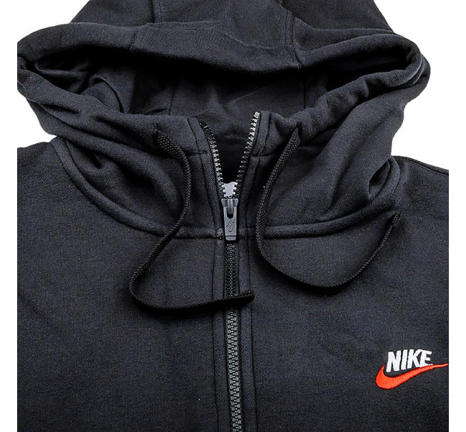 Чоловіча Толстовка Nike M CLUB DT HOODIE FZ BB Чорний XL (7dDQ8384-012 XL)
