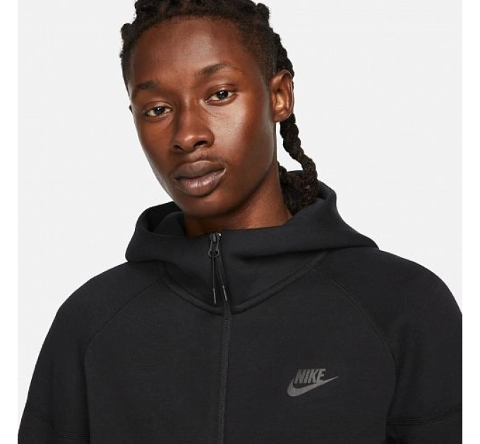 Чоловіча Толстовка Nike M NK TCH FLC FZ WR HOODIE Чорний S (7dFB7921-010 S)
