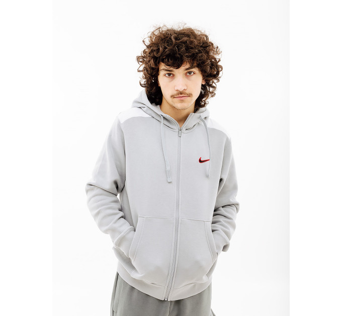 Чоловіча Толстовка Nike SP FLC FZ HOODIE BB Сірий XL (7dFQ8819-012 XL)