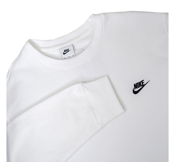Чоловіча Толстовка Nike M NSW CLUB CRW BB Білий 2XL (BV2662-100 2XL)
