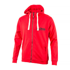 Чоловіча Толстовка JEEP HOODED SWEATSHIRT FULL ZIP The spirit of Adventure Червоний M (O102570-R699 M)