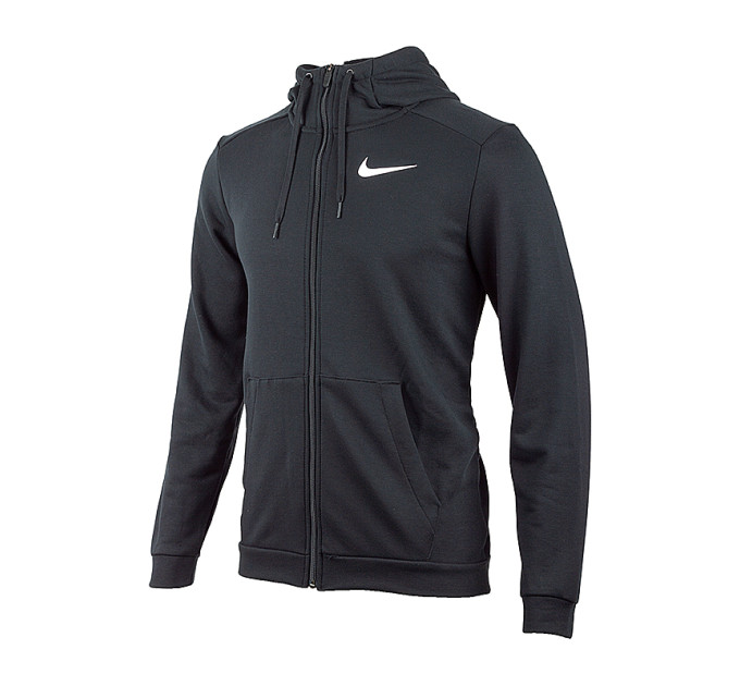 Чоловіча Толстовка Nike Dry Full Zip Men`S Training Hoodie Чорний M (7dDB4206-010 M)