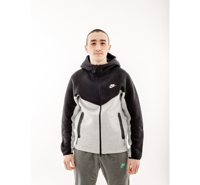 Чоловіча Толстовка Nike M NK TCH FLC FZ WR HOODIE Різнокольоровий 2XL (7dFB7921-064 2XL)