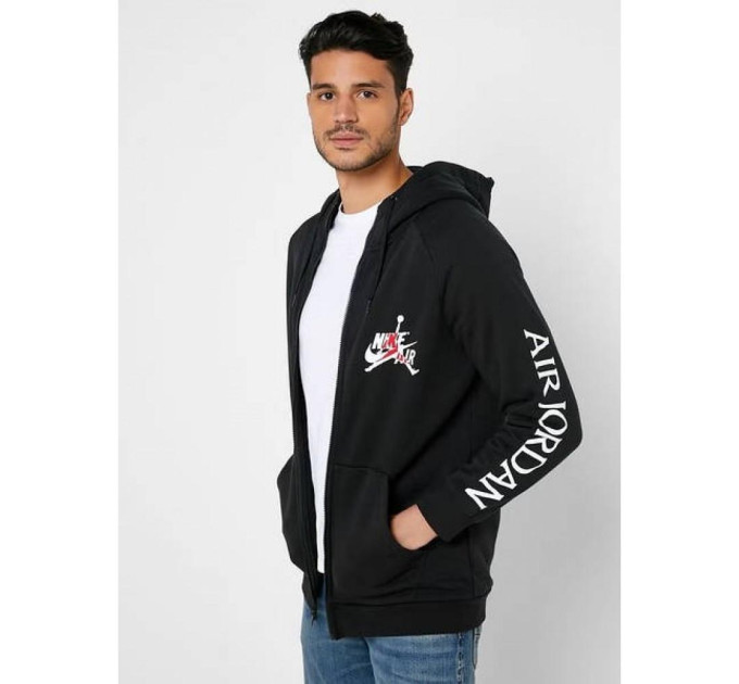 Чоловіча Толстовка Jordan Jumpman Zip Чорний M (7dDH9506-010 M)