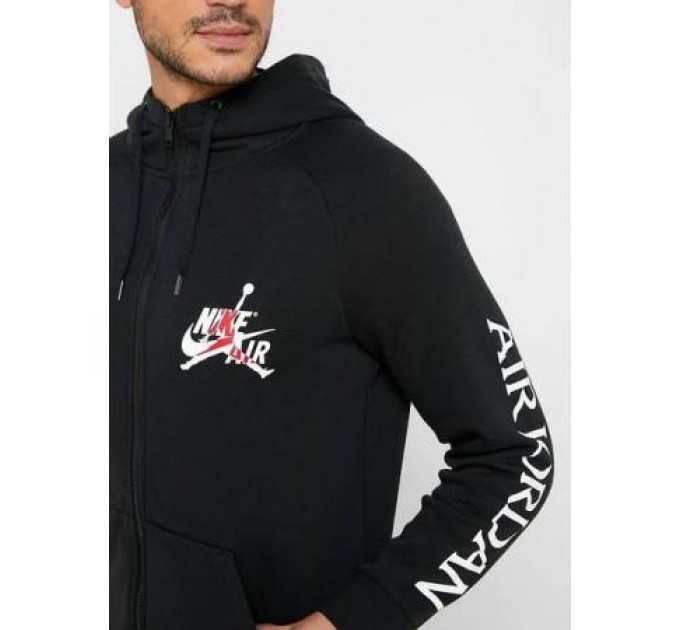 Чоловіча Толстовка Jordan Jumpman Zip Чорний M (7dDH9506-010 M)