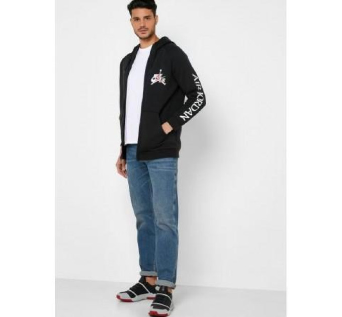 Чоловіча Толстовка Jordan Jumpman Zip Чорний M (7dDH9506-010 M)