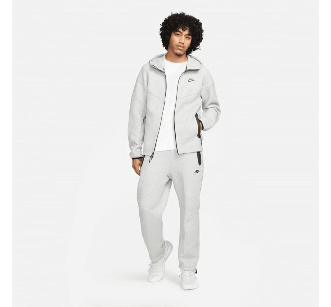 Чоловіча Толстовка Nike M NK TCH FLC FZ WR HOODIE Сірий M (7dFB7921-063 M)