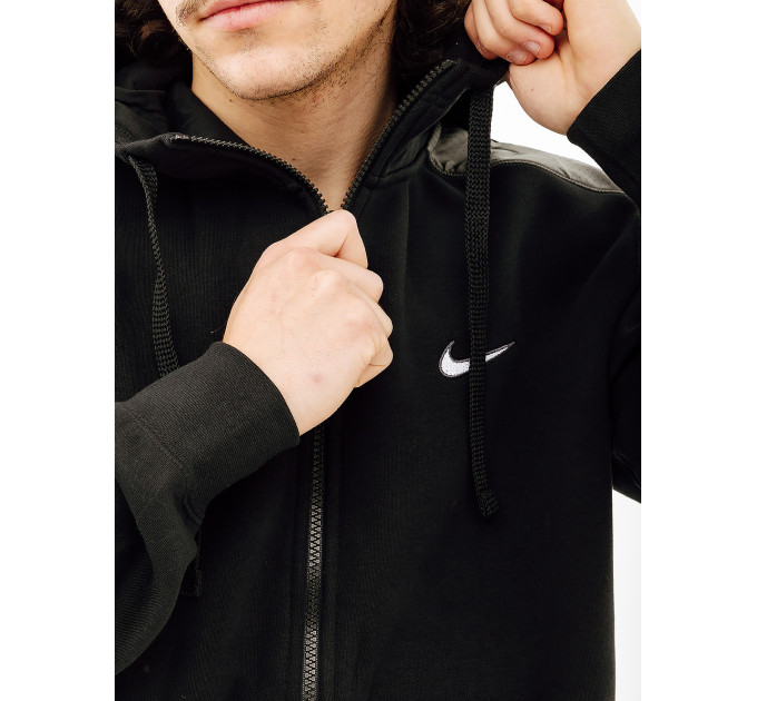 Чоловіча Толстовка Nike SP FLC FZ HOODIE BB Чорний L (7dFQ8819-010 L)