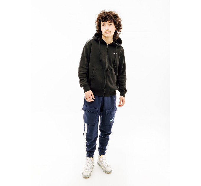Чоловіча Толстовка Nike SP FLC FZ HOODIE BB Чорний L (7dFQ8819-010 L)