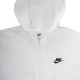 Чоловіча Толстовка Nike M NSW CLUB HOODIE FZ BB Білий XL (7dBV2645-100 XL)