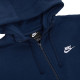 Чоловіча Толстовка Nike M NSW CLUB HOODIE FZ BB Синій XL (BV2645-410 XL)