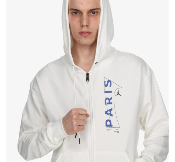 Чоловіча Толстовка JORDAN M J PSG FLC FZ Білий L (7dDN6150-100 L)