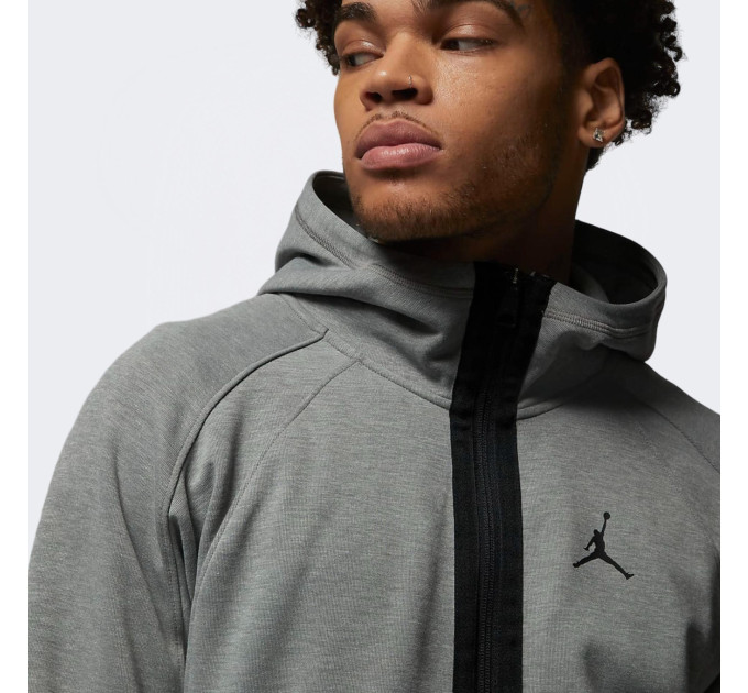 Чоловіча Толстовка JORDAN M J DF SPRT STMT AIR FLC FZ Сірий L (7dDV9783-063 L)
