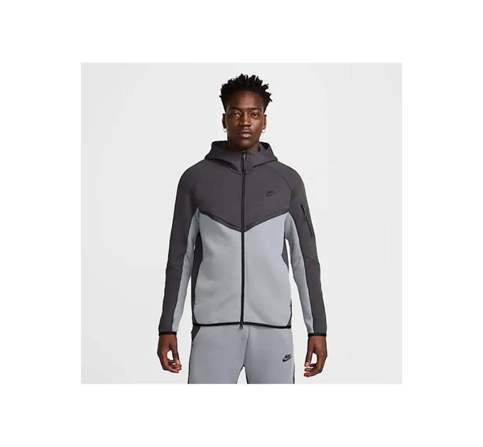 Чоловіча Толстовка Nike M TCH FLC FZ WR HOODIE Сірий L (7dHV0949-061 L)