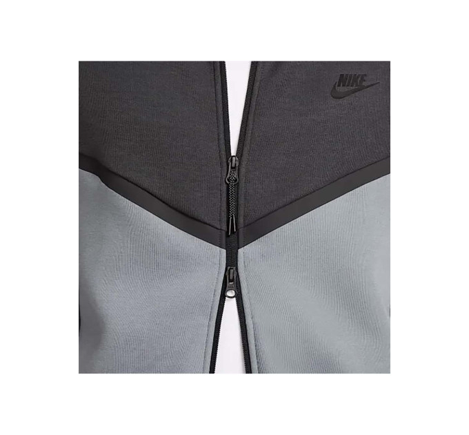 Чоловіча Толстовка Nike M TCH FLC FZ WR HOODIE Сірий L (7dHV0949-061 L)