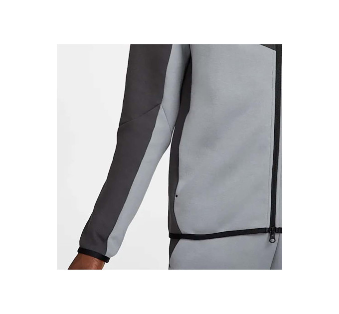 Чоловіча Толстовка Nike M TCH FLC FZ WR HOODIE Сірий L (7dHV0949-061 L)