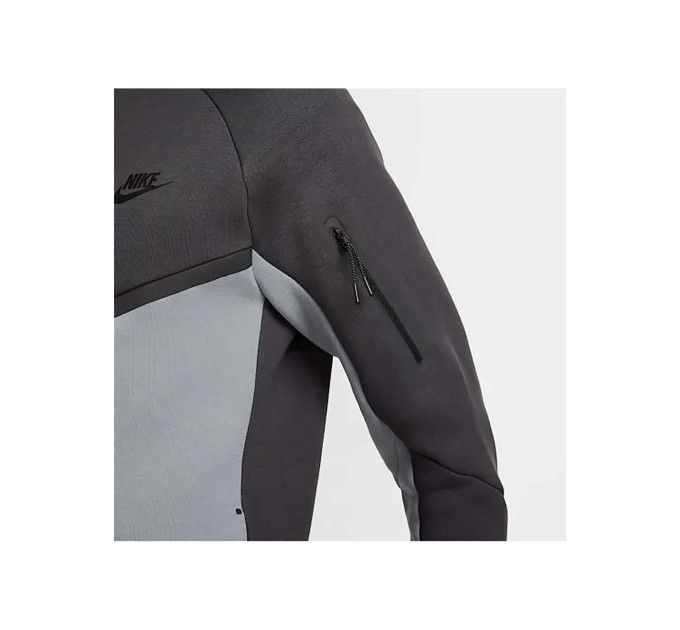 Чоловіча Толстовка Nike M TCH FLC FZ WR HOODIE Сірий L (7dHV0949-061 L)