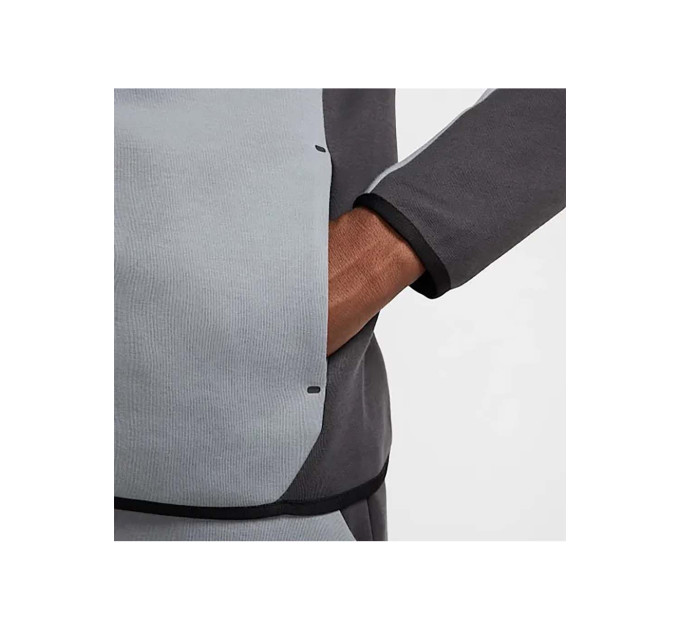 Чоловіча Толстовка Nike M TCH FLC FZ WR HOODIE Сірий L (7dHV0949-061 L)