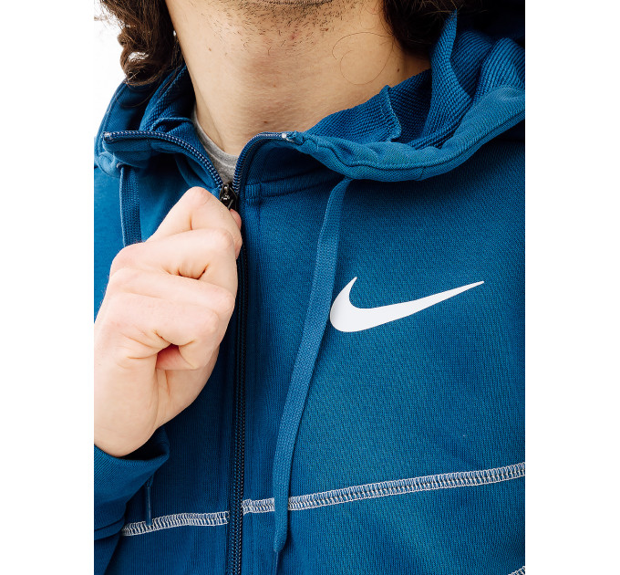 Чоловіча Толстовка Nike DF FLC HD FZ ENERG Блакитний XL (7dFB8575-476 XL)