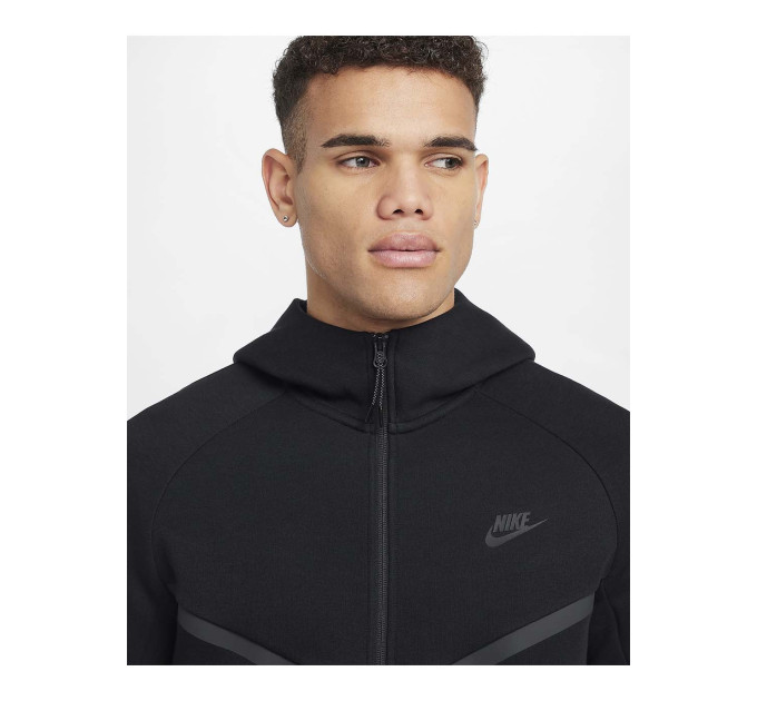 Чоловіча Толстовка Nike M TCH FLC FZ WR HOODIE Чорний L (7dHV0949-010 L)
