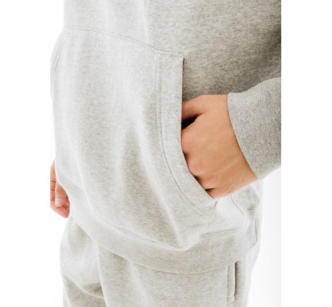 Чоловіча Толстовка Nike CLUB HOODIE PO BB Сірий 2XL (7dBV2654-063 2XL)