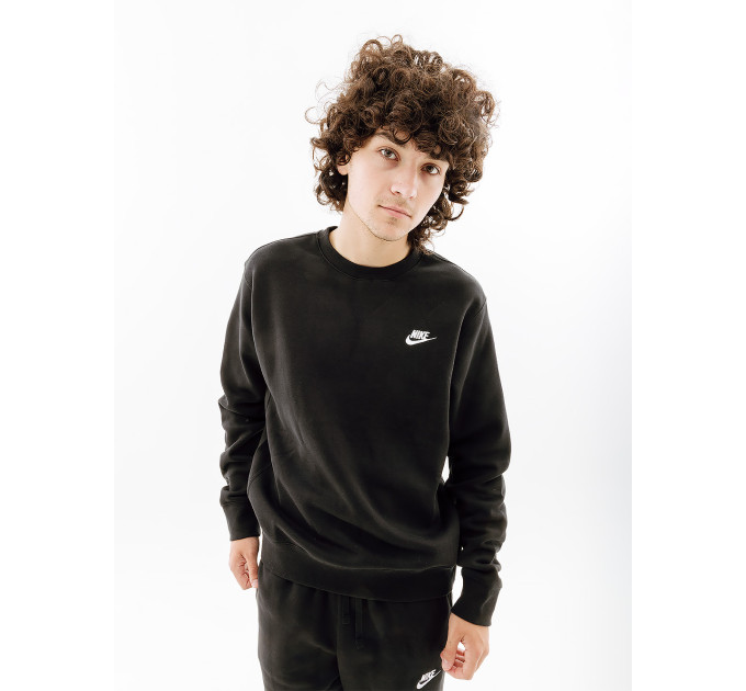 Чоловіча Толстовка Nike M NSW CLUB CRW BB Чорний 2XL (BV2662-010 2XL)