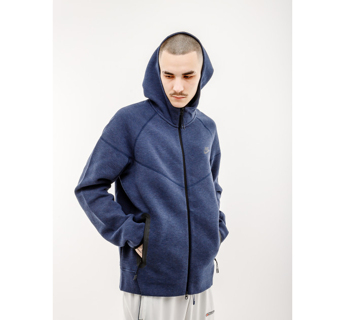 Чоловіча Толстовка Nike M NK TCH FLC FZ WR HOODIE Синій 2XL (7dFB7921-473 2XL)