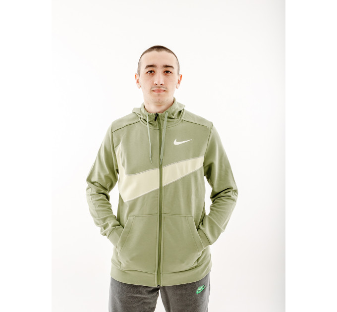 Чоловіча Толстовка Nike DF FLC HD FZ ENERG Зелений 2XL (7dFB8575-386 2XL)