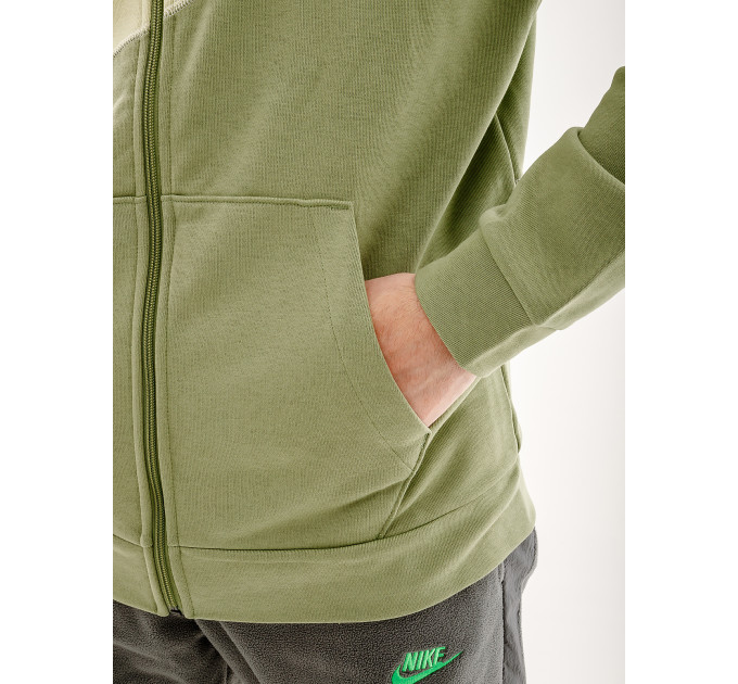 Чоловіча Толстовка Nike DF FLC HD FZ ENERG Зелений 2XL (7dFB8575-386 2XL)